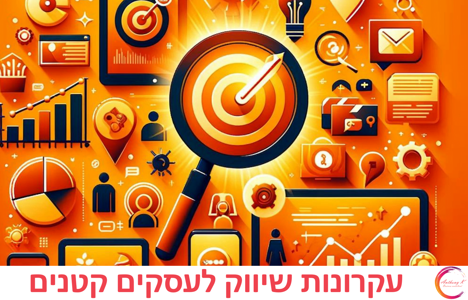 סצנה עסקית מקצועית המדגישה נושא עסקי עקרונות שיווק חדש בהקשר של עקרונות שיווק לעסקים קטנים