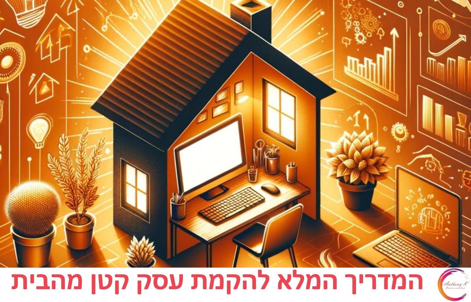 סצנה עסקית מקצועית המדגישה נושא עסקי המדריך המלא להקמת עסק קטן מהבית בהקשר של המדריך המלא להקמת עסק קטן מהבית